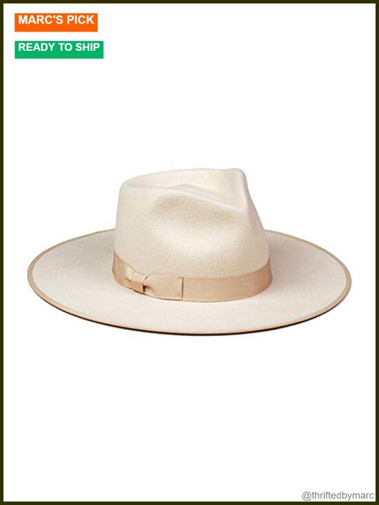 100% Australian Wool Fedora Hat, Wide Brim Structured, UPF 50+ Protection